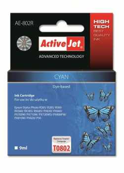 Cartucho Activejet Epson T0802 Cyan